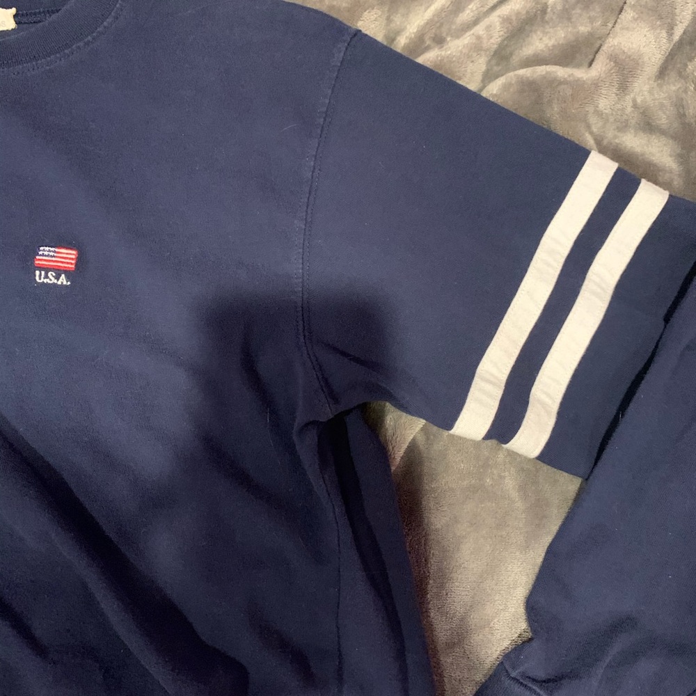 BRANDY MELVILLE blue USA crewneck long sleeve - Picture 3 of 3